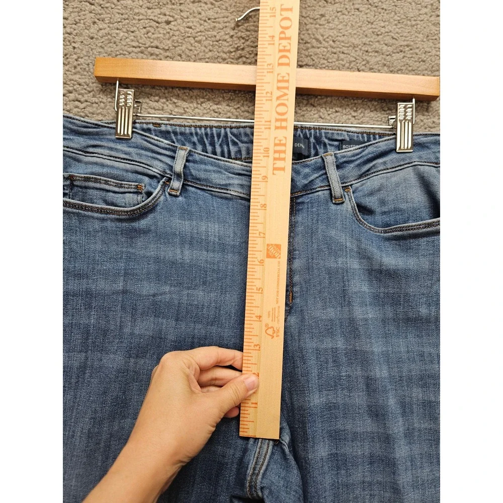 J. Jill Boyfriend Straight Leg Ankle Jeans 16P Blue Stretch Denim Petite